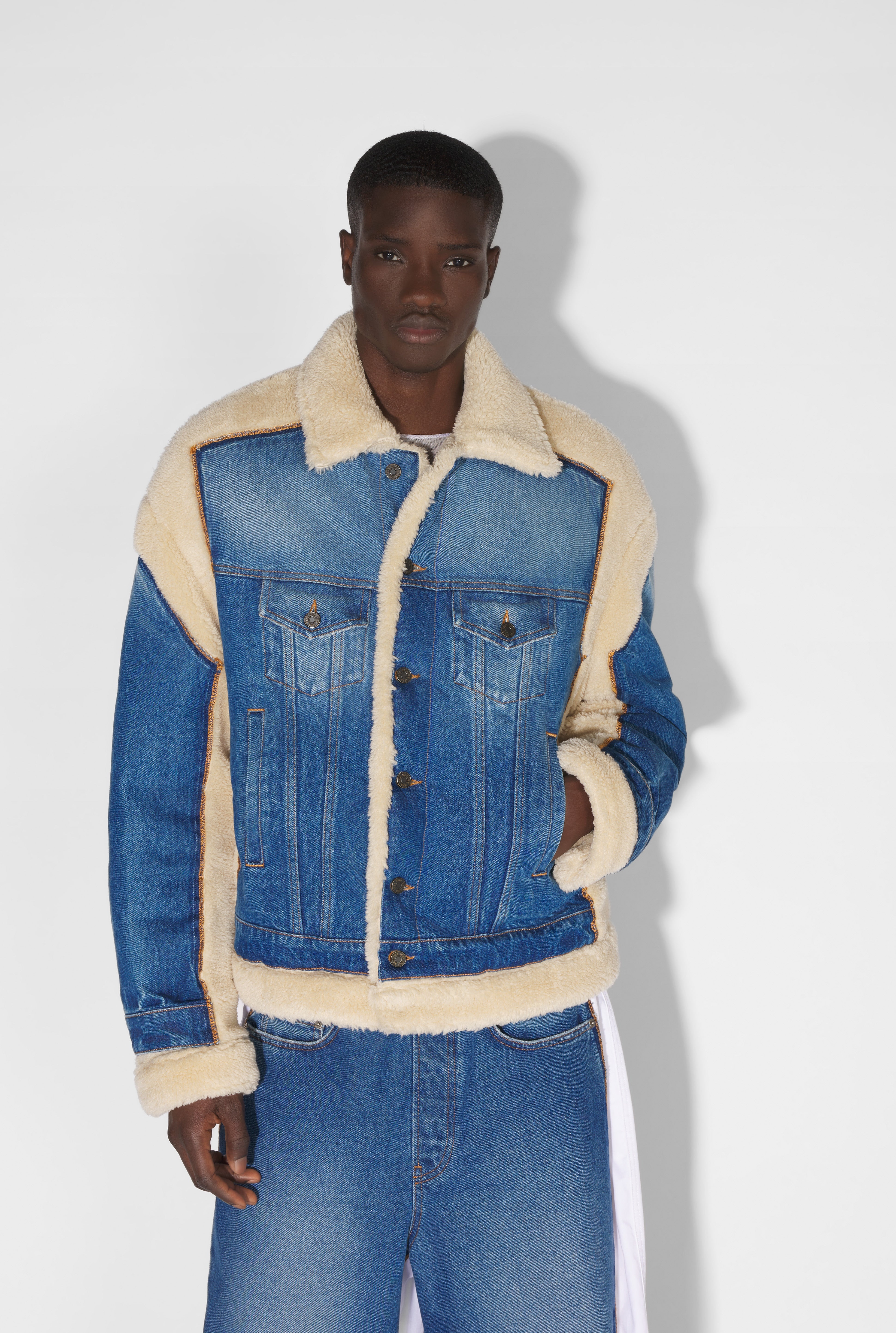 THE DENIM AND SHEARLING JACKET - 8