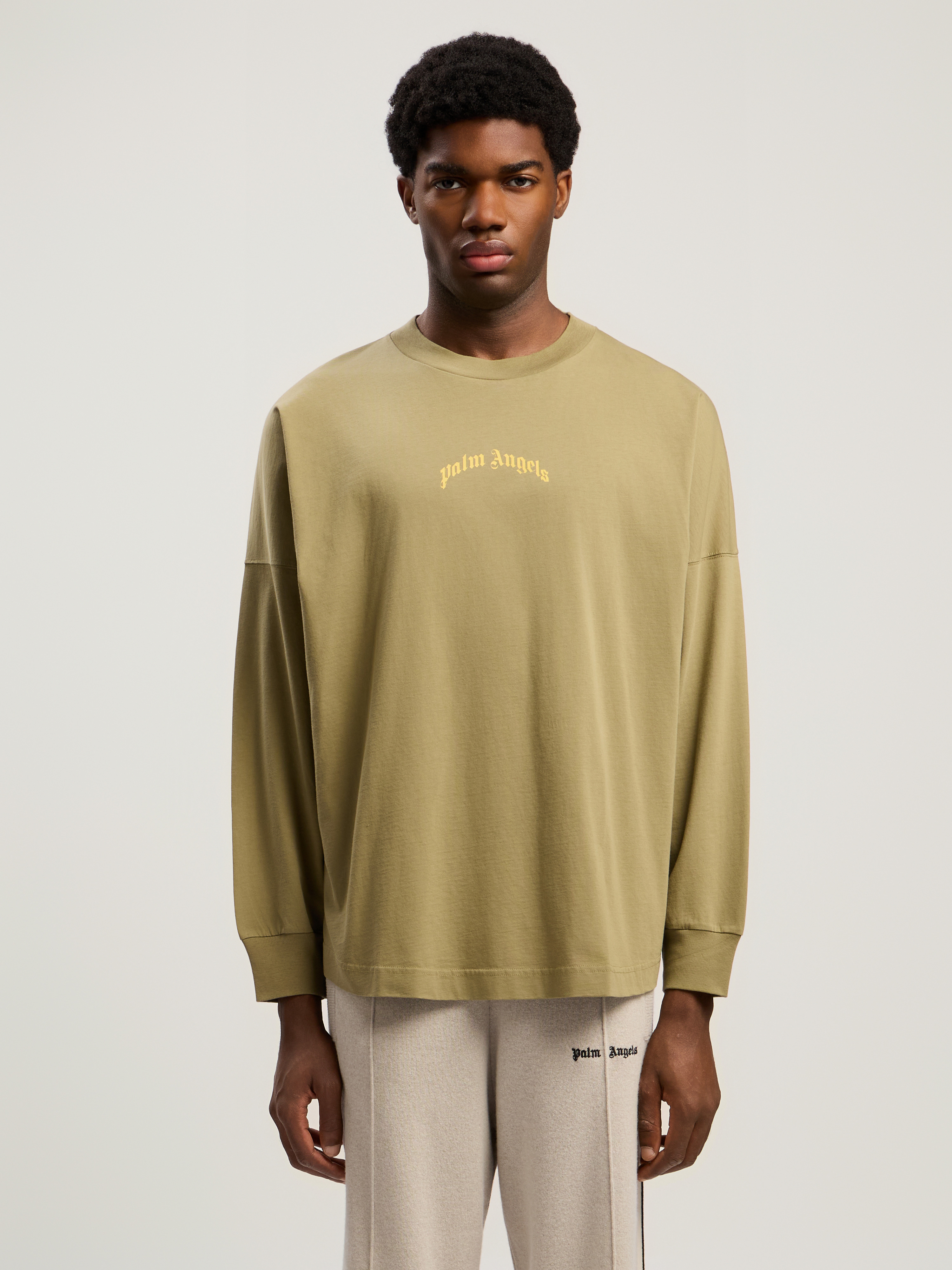 Curved Logo Long Sleeve T-Shirt - 3