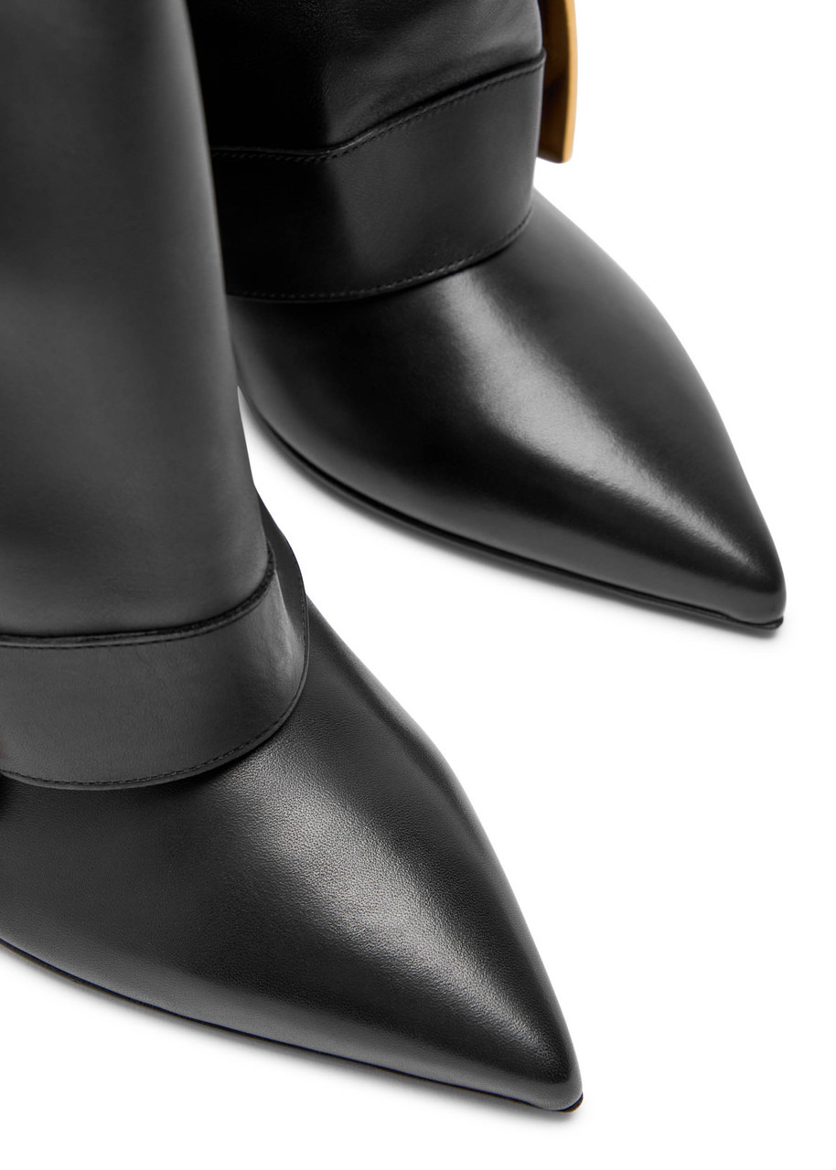 Balmain Anthem 95 Leather Knee-high Boots - 3