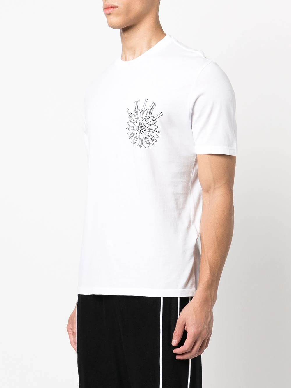 logo-print cotton T-shirt - 3