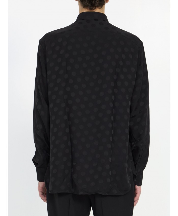 Polka-dot silk shirt - 3