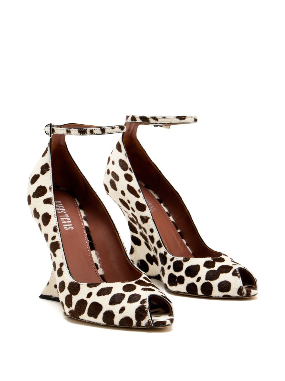 110mm leopard-print wedge pumps - 2