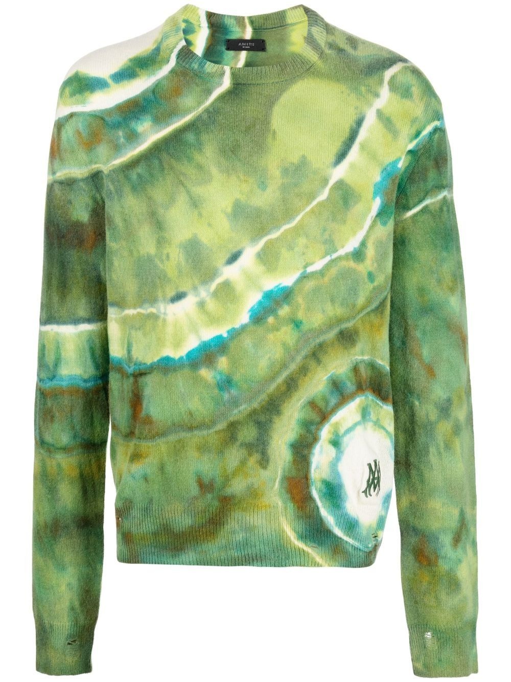 tie-dye cashmere jumper - 1