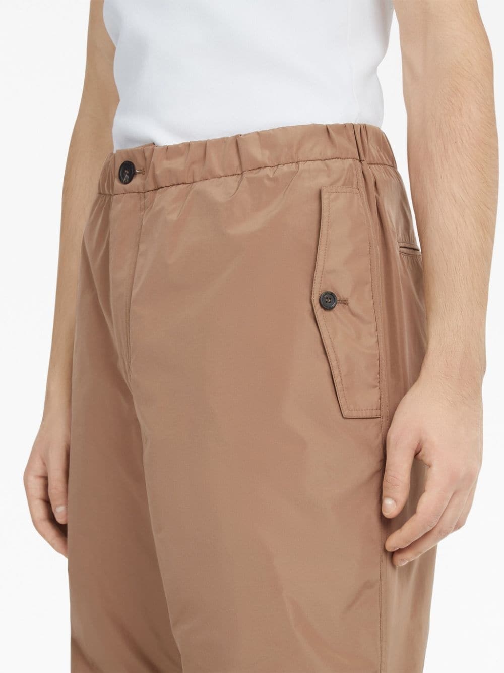 wide-leg taffeta trousers - 5
