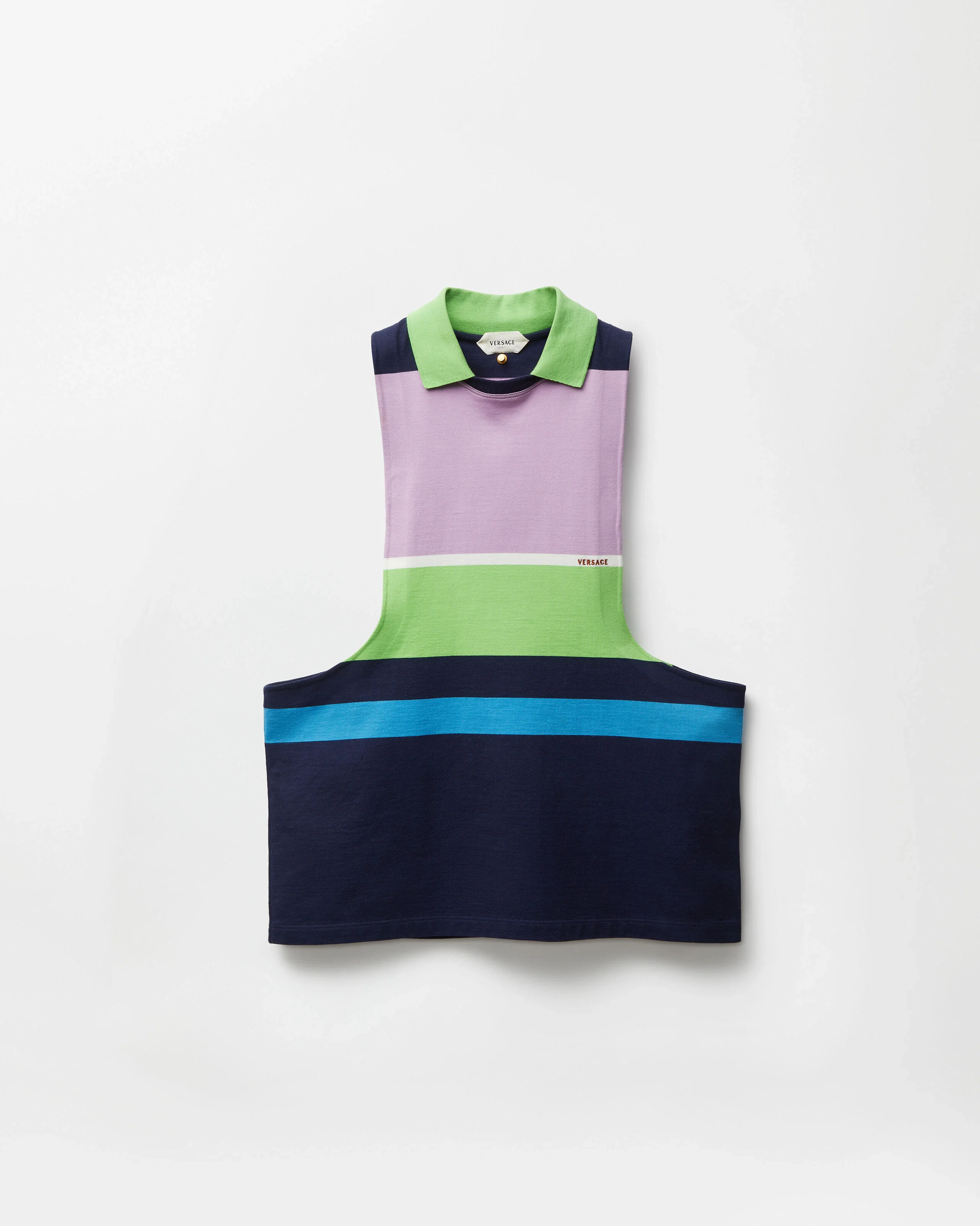 Striped Cotton-Jersey Tank Top - 1