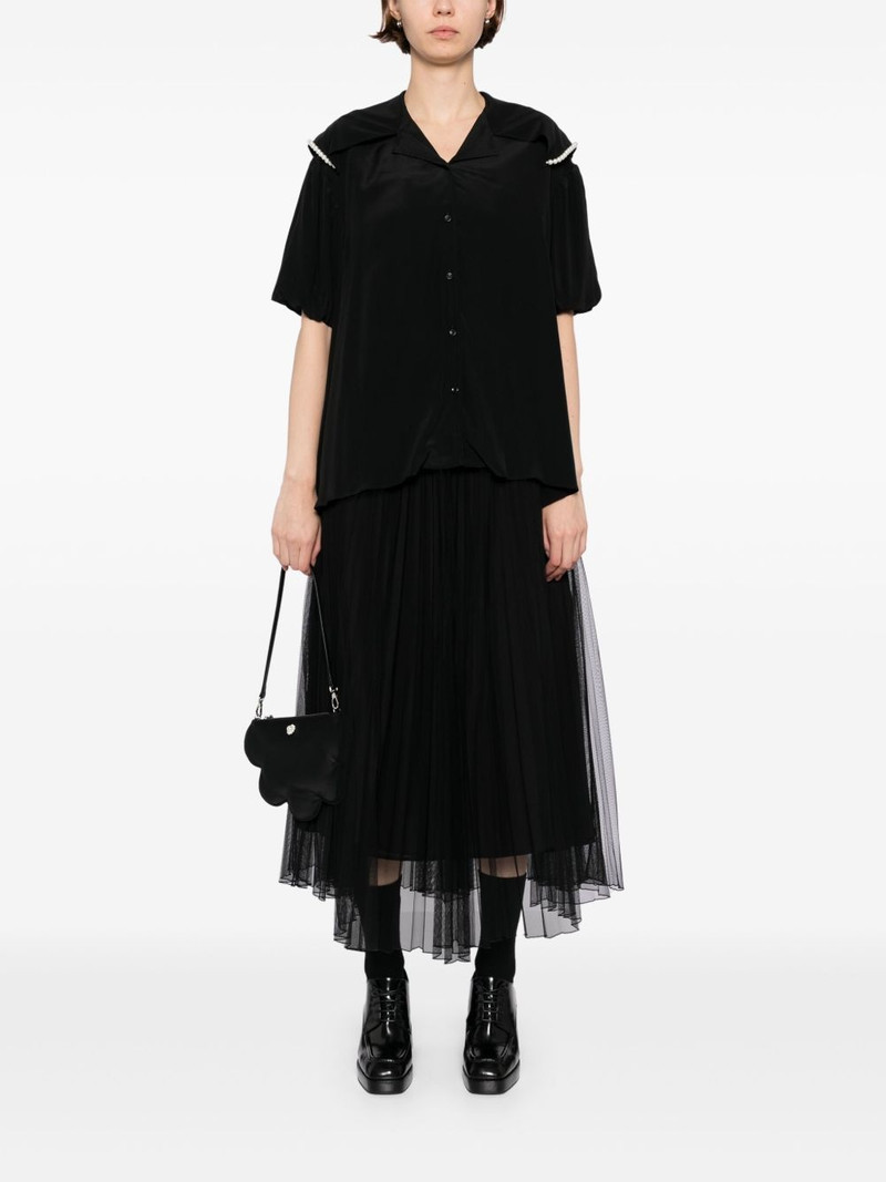Simone Rocha cropped sailor collar shirt outlook