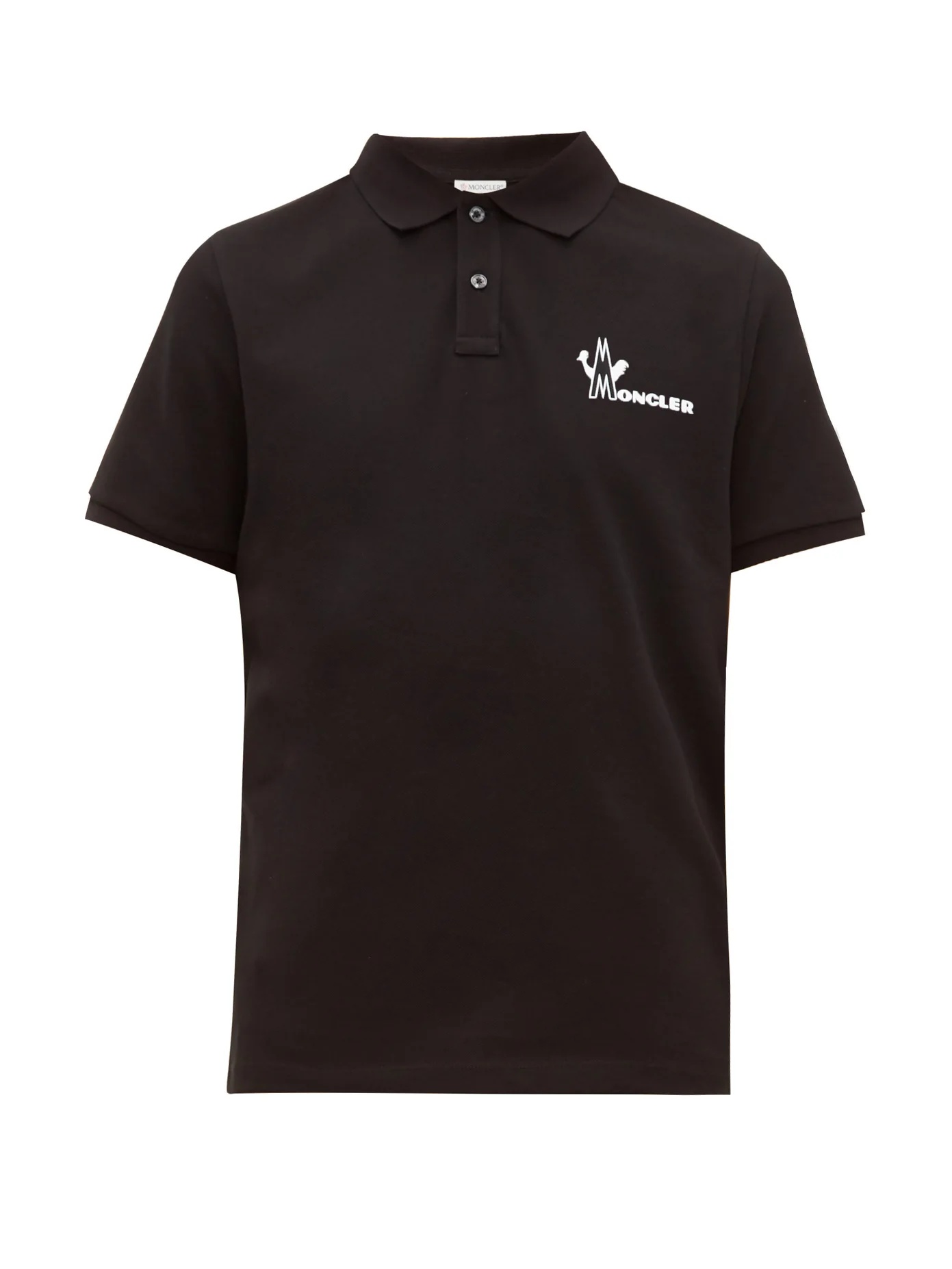 Logo-print cotton-piqué polo shirt - 1