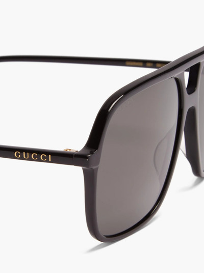 GUCCI Aviator acetate sunglasses outlook