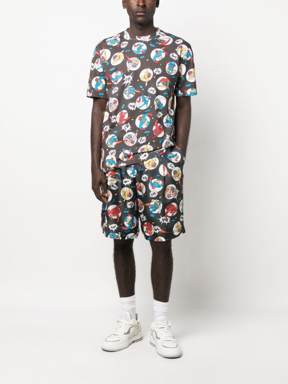 illustration-print cotton T-shirt - 2