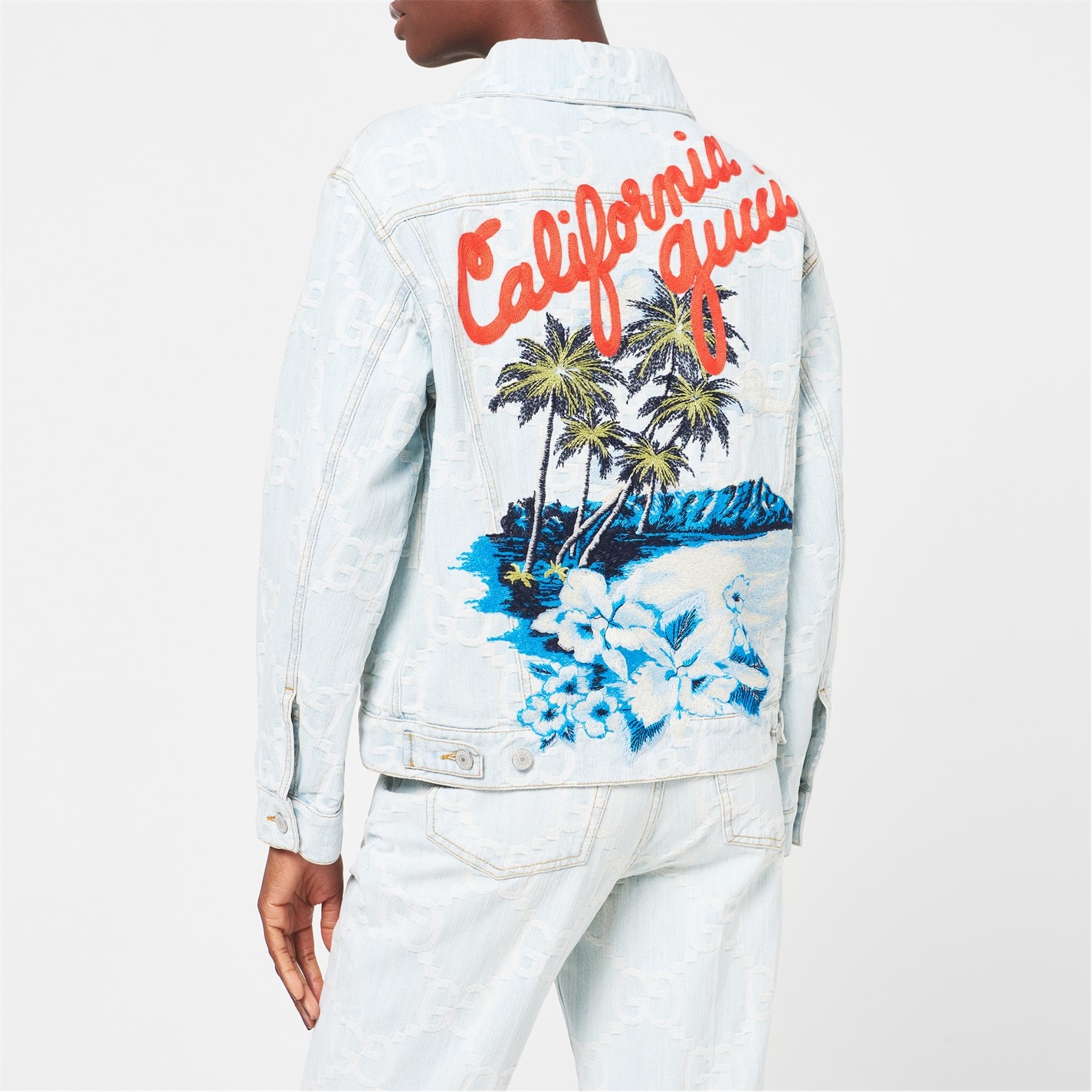 GUCCI GG CALIFORNIA DENIM JACKET cruisefashion REVERSIBLE