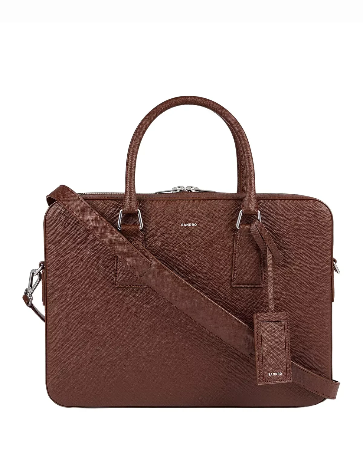 Downtown Large Saffiano Leather Briefcase - 1