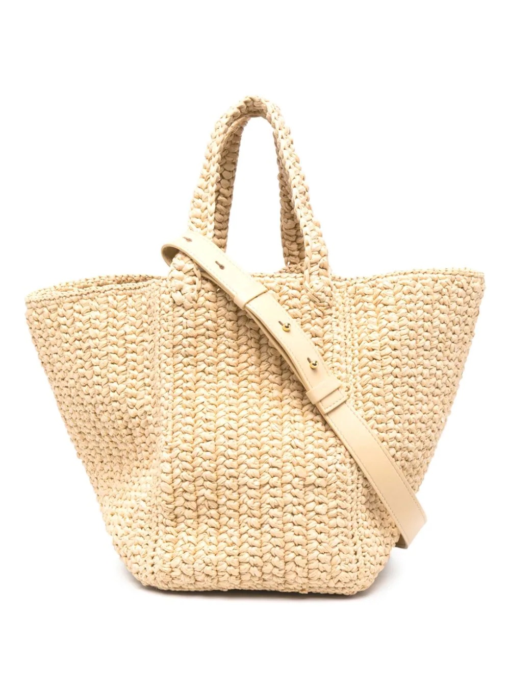 woven-design tote bag - 1