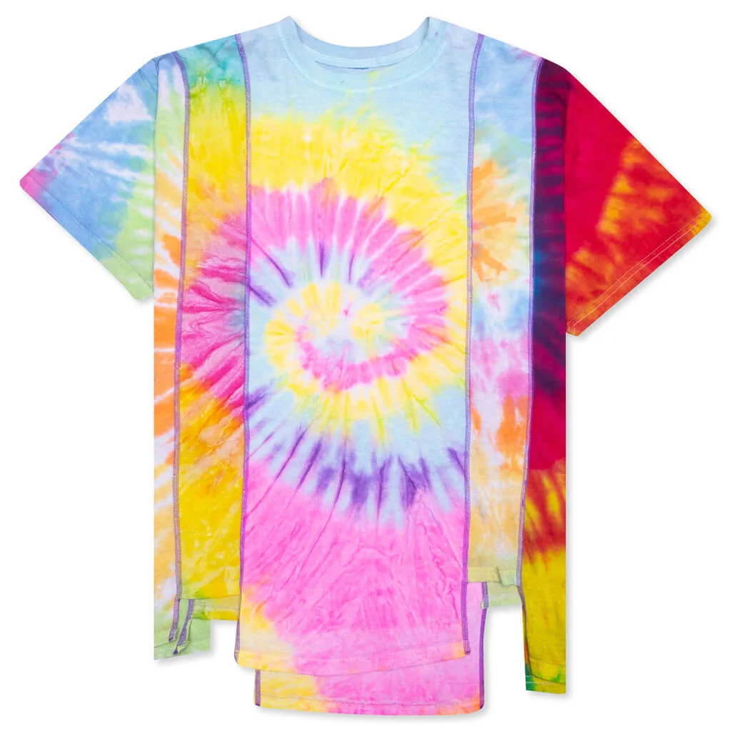 tie-dye patchwork T-shirt - 1