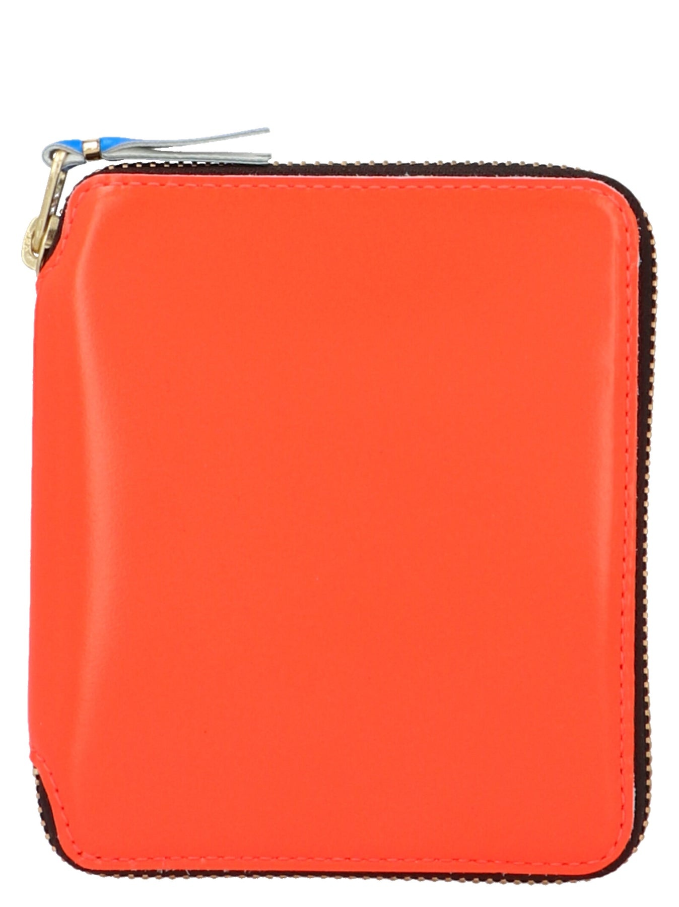 Fluo Leather Line Wallets, Card Holders Orange - 1