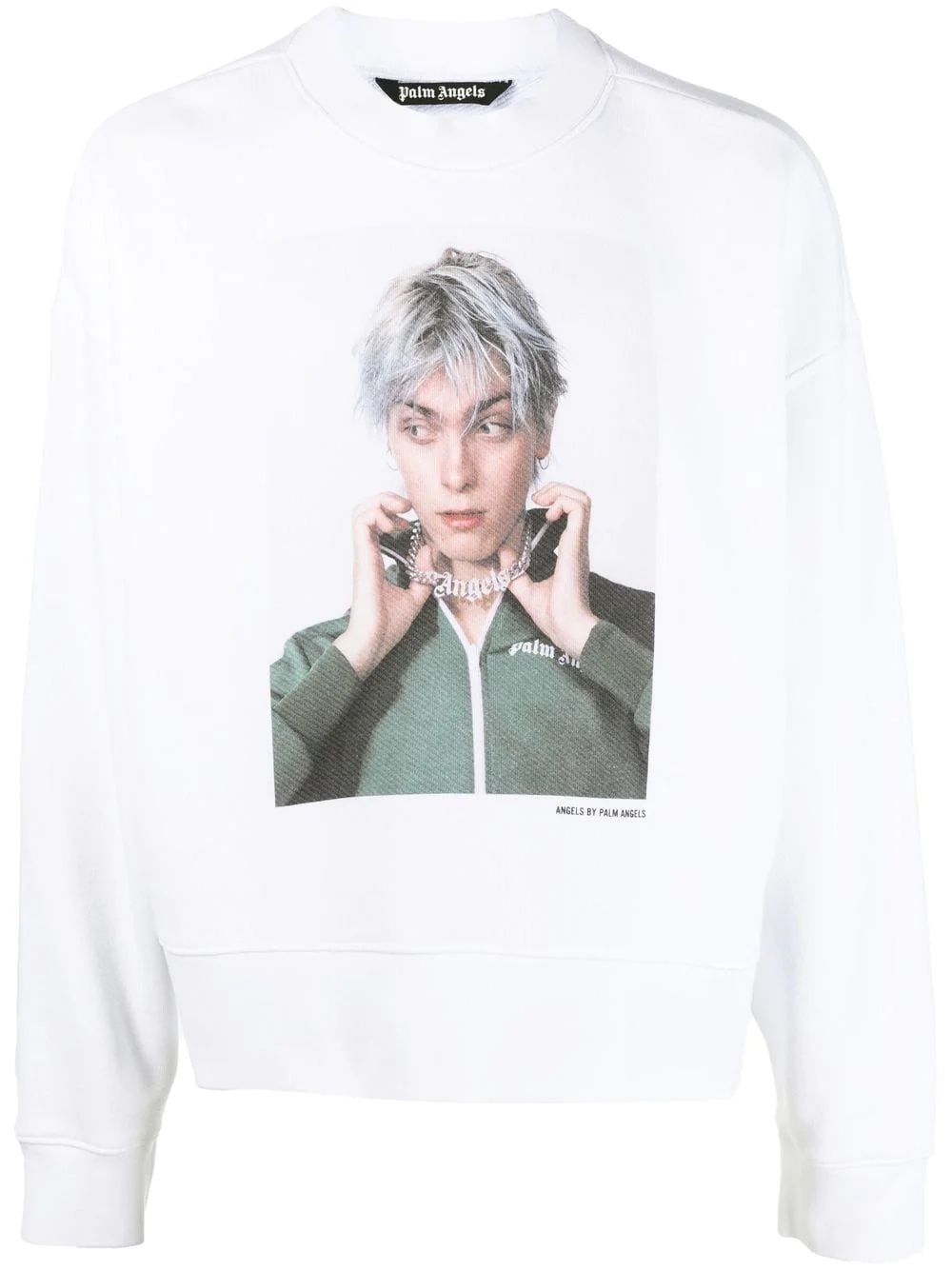 photographic print sweatshirt - 1