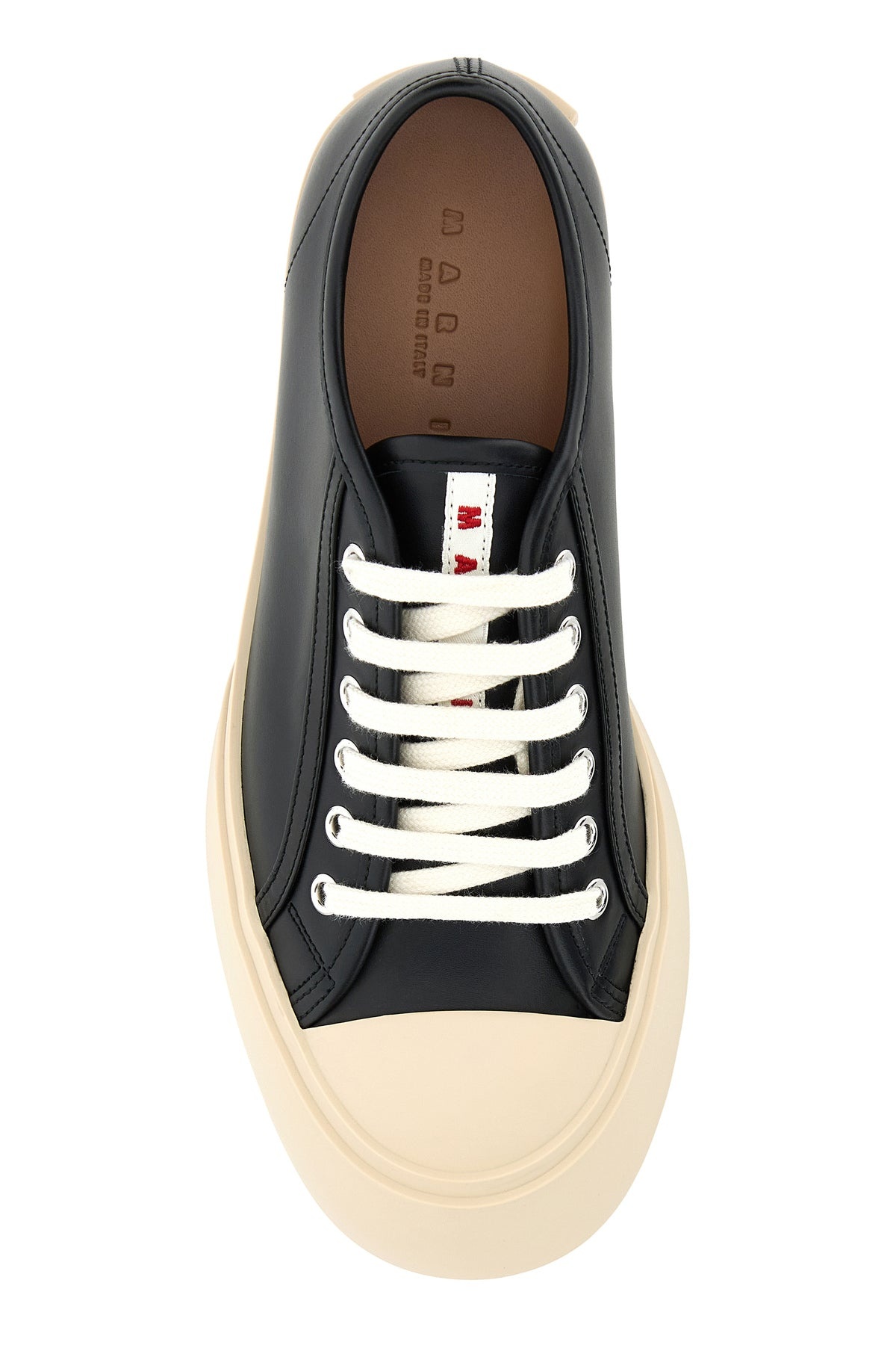 Black leather Pablo sneakers - 4
