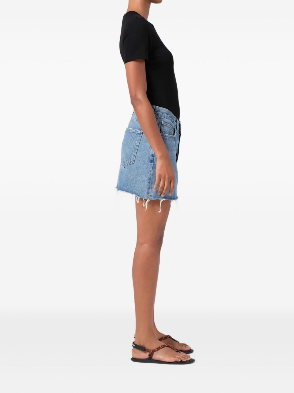 denim mini skirt - 3