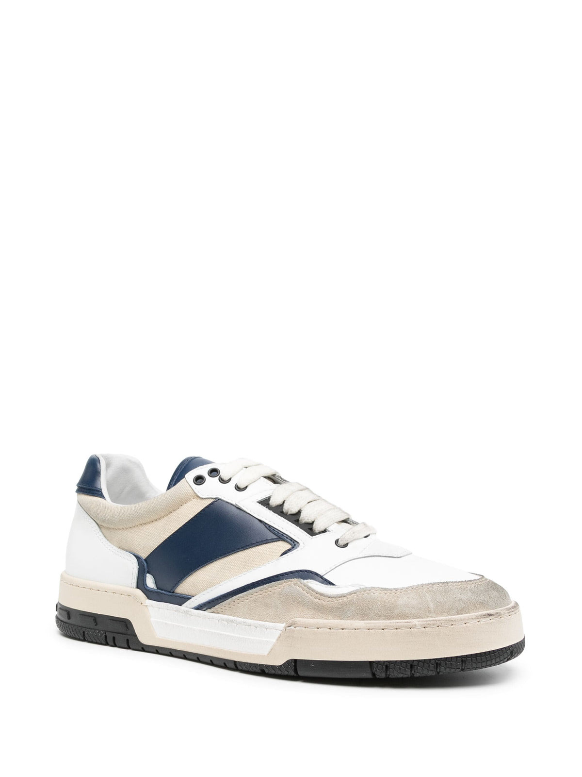 RHUDE RACING SNEAKERS (NAVY/TAN/WHITE) - 2