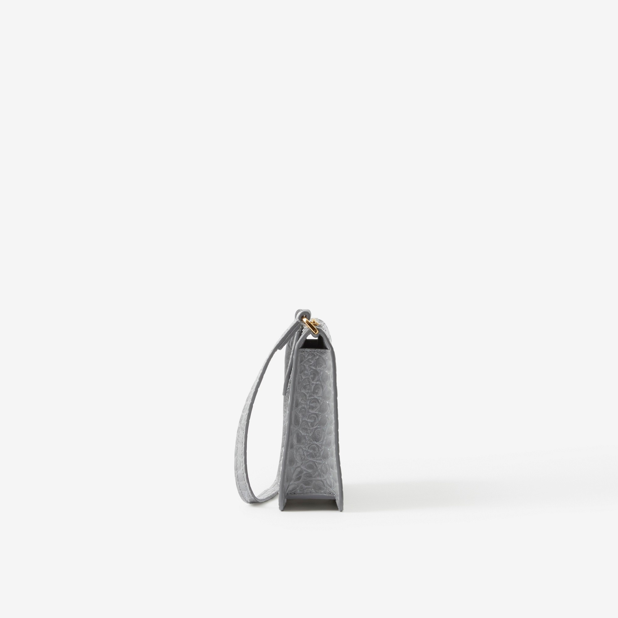 Embossed Leather Mini TB Shoulder Pouch - 2
