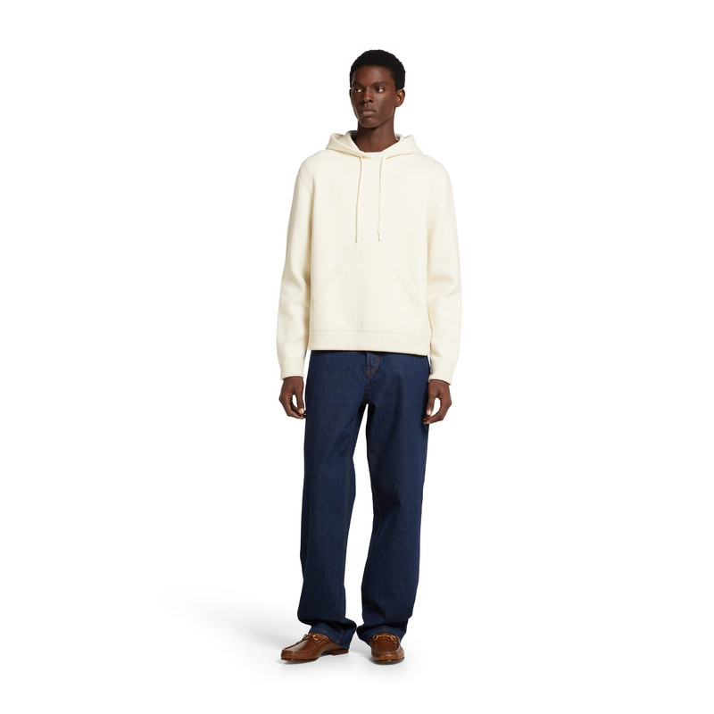 GUCCI Wool cashmere piquet knit sweatshirt outlook