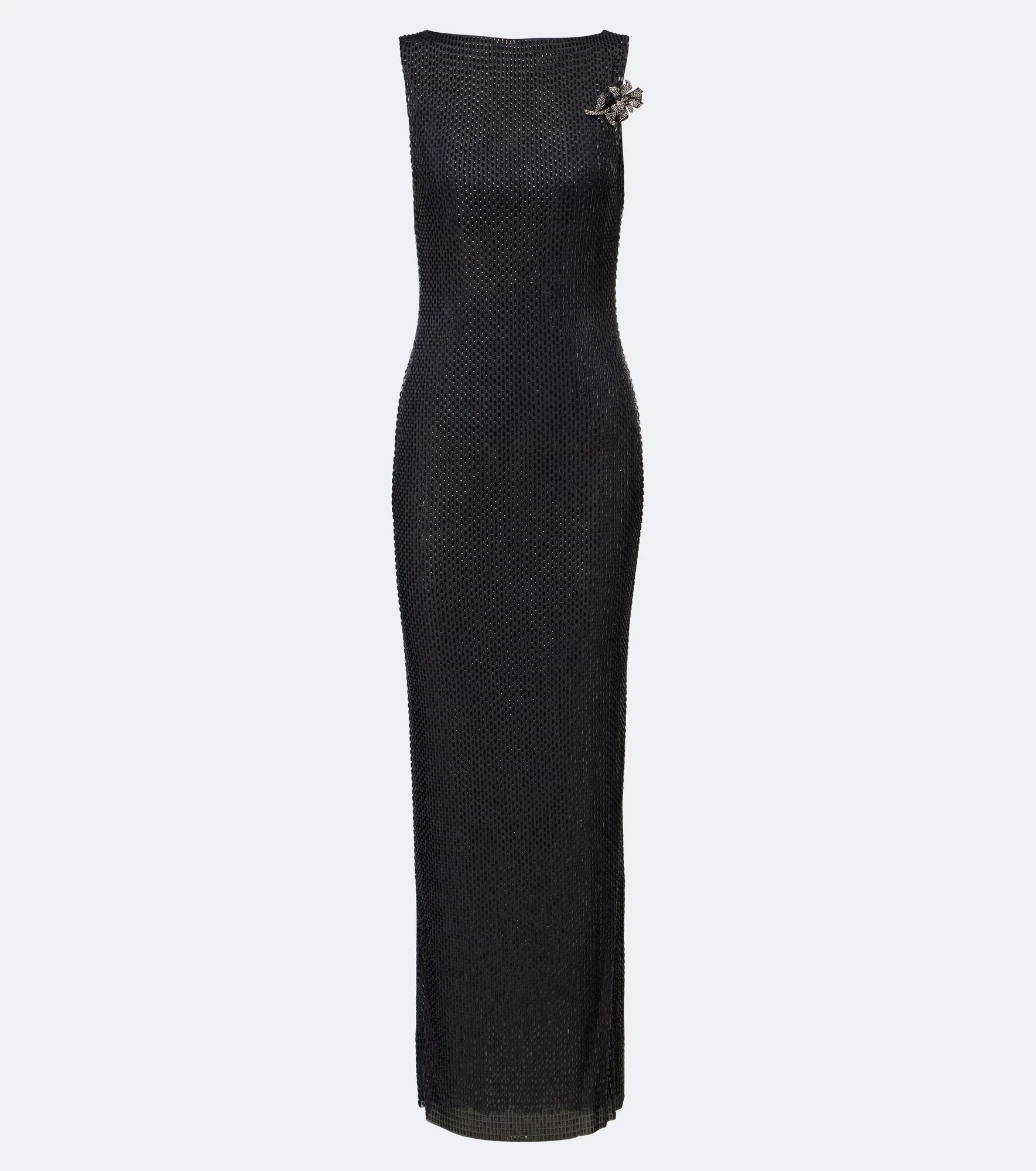 Embellished mesh gown - 1