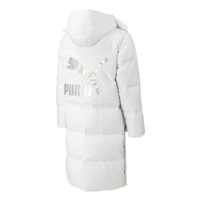 PUMA Teamliga Long Down Coat 'White' 539572-02 - 2