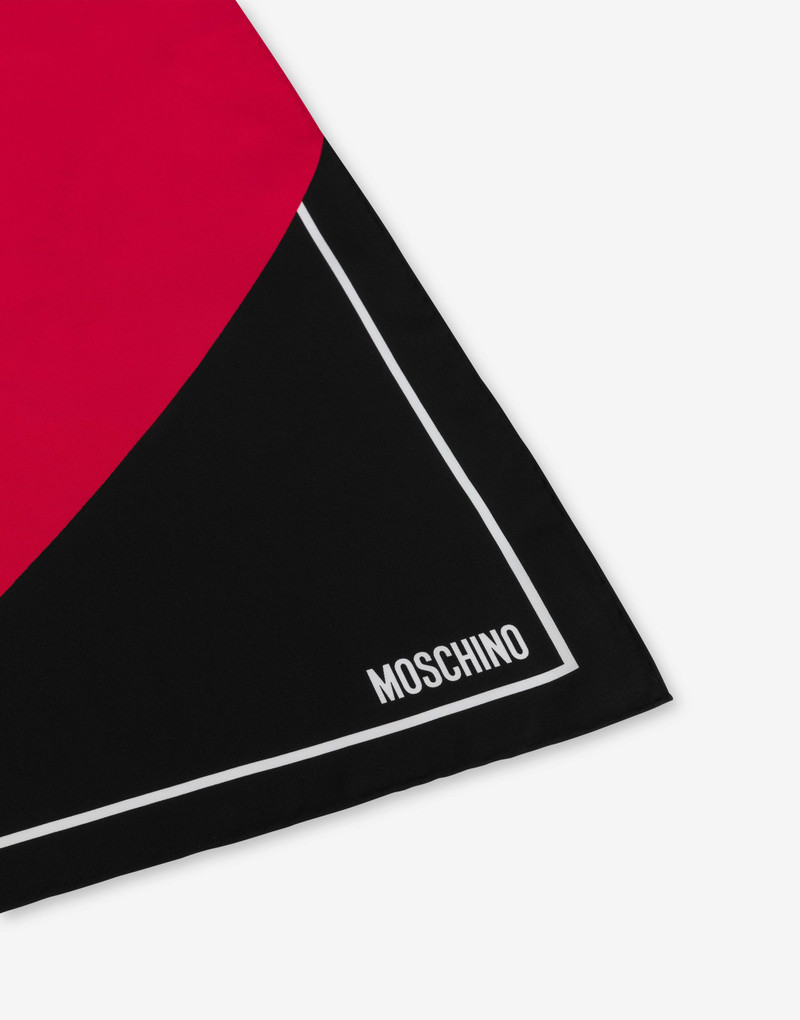 SILK SCARF MAXI RED HEART 3