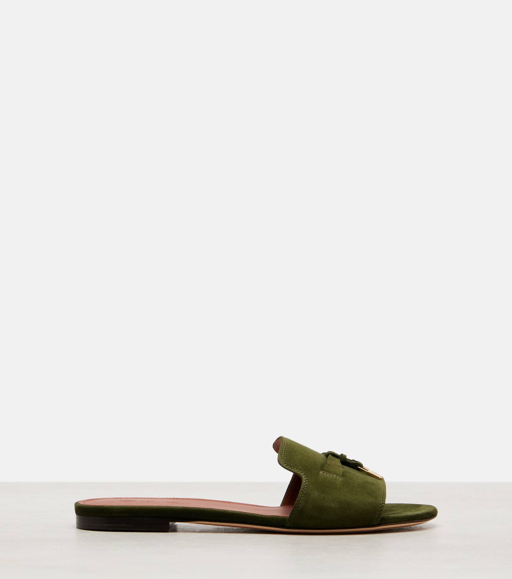 Summer Charms suede slides - 4