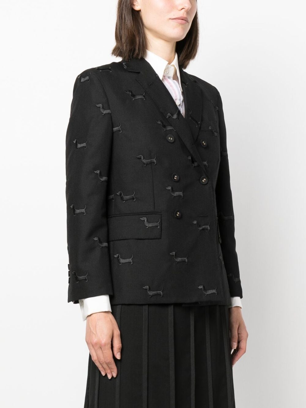 single-breasted tailored blazer - 3