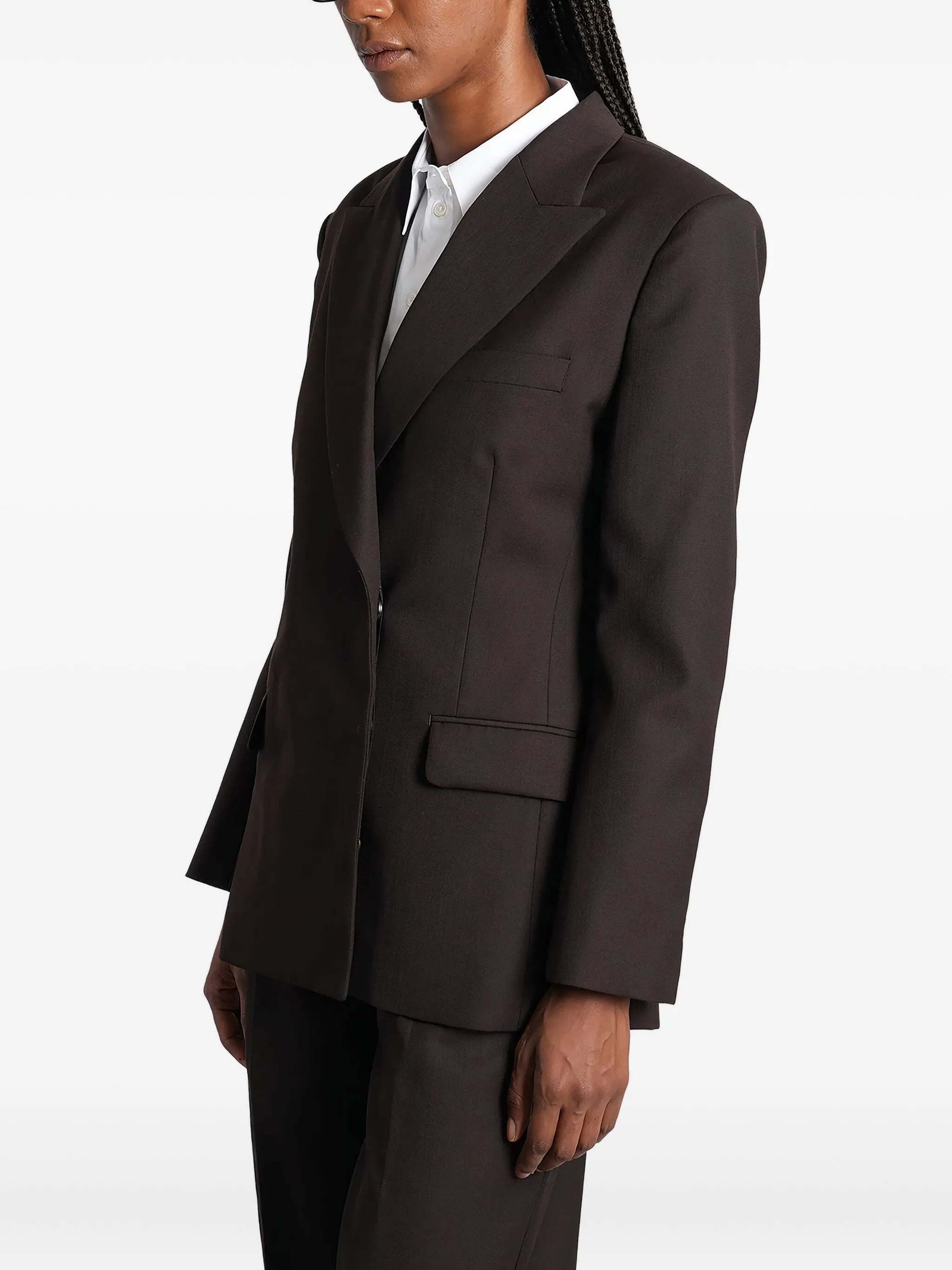 Anine Bing Double-breasted Wool Blazer - 3
