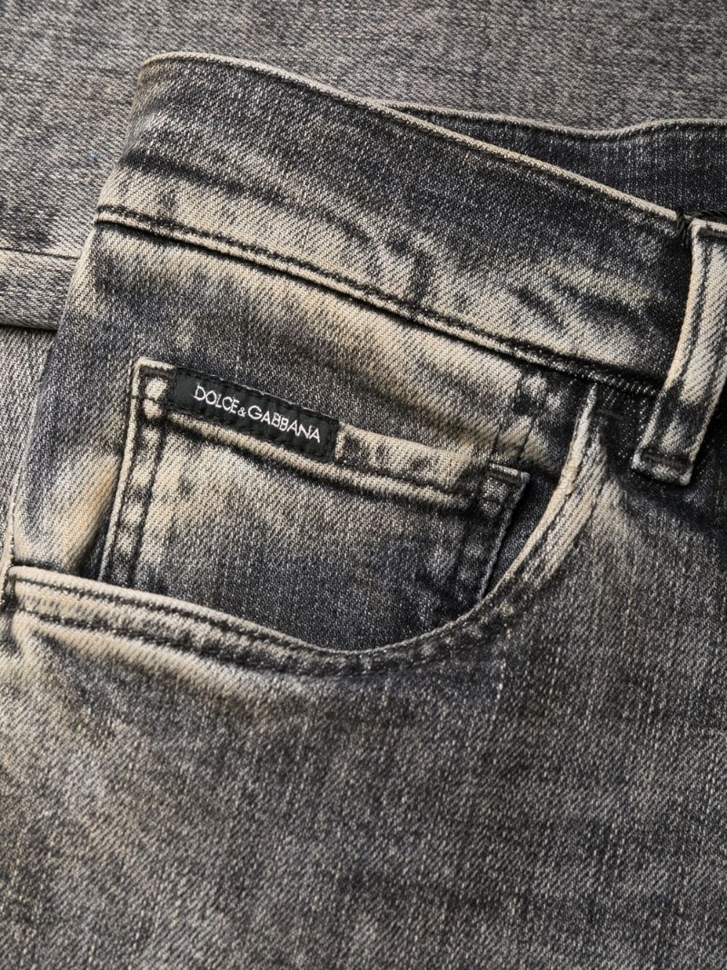 logo-plaque jeans - 6