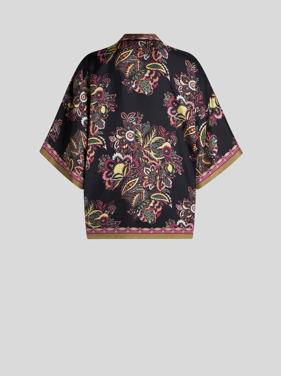 PRINTED TWILL KESA ROBE - 5