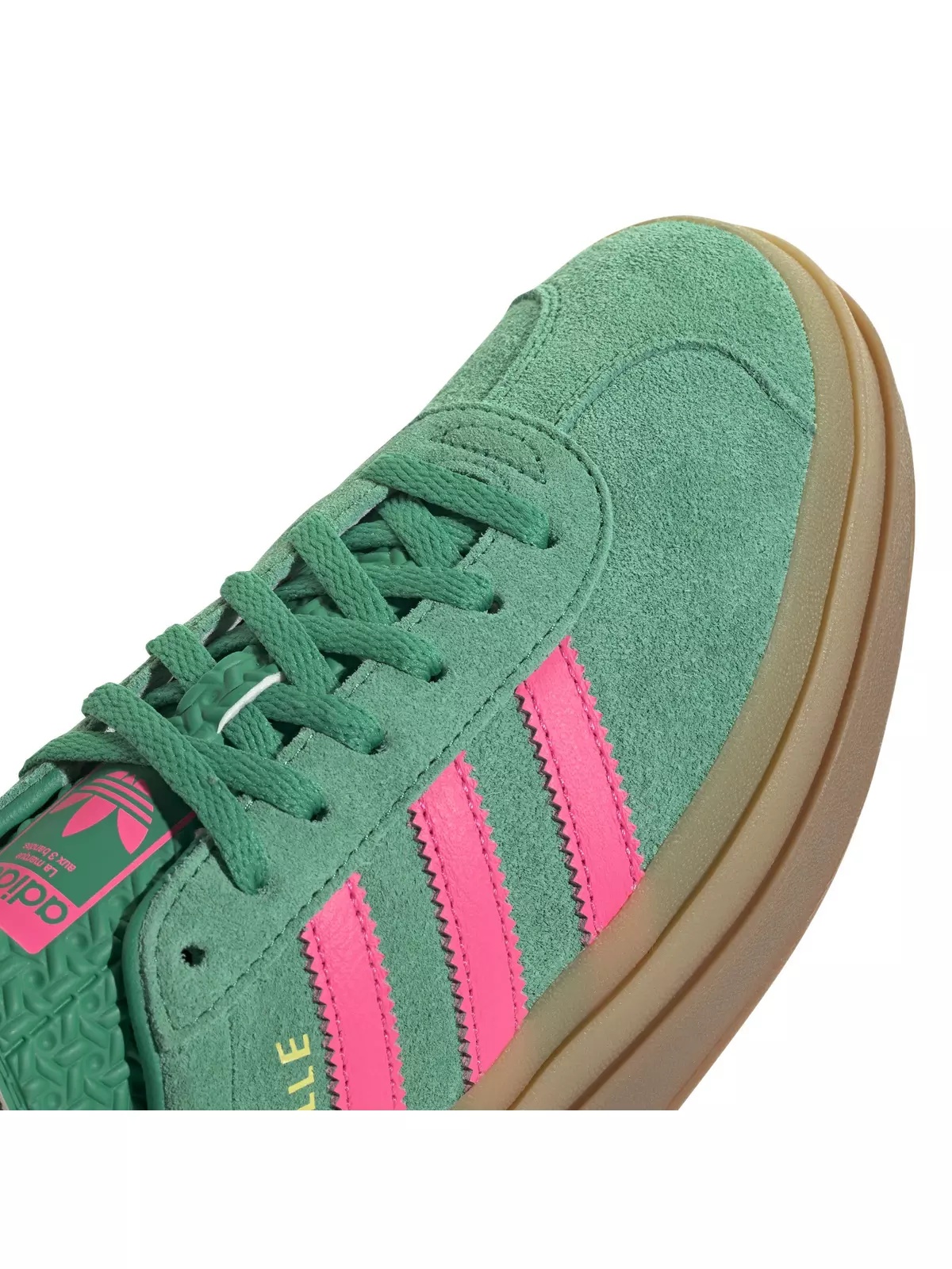 Originals Gazelle Bold "Court Green/Lucid Pink/Pure Sulfur" Women's Shoe - 4