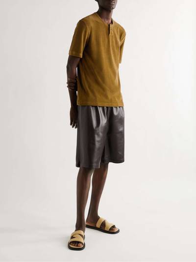 Bottega Veneta Cotton-Blend Terry Henley T-Shirt outlook