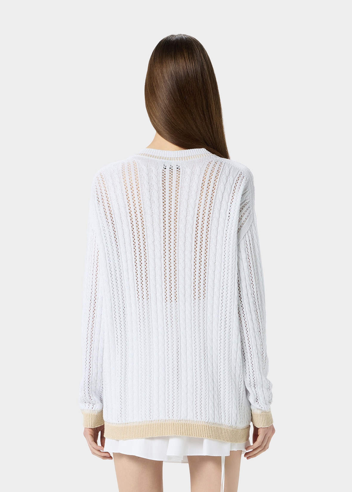 PERFORATED KNIT CARDIGAN - 4