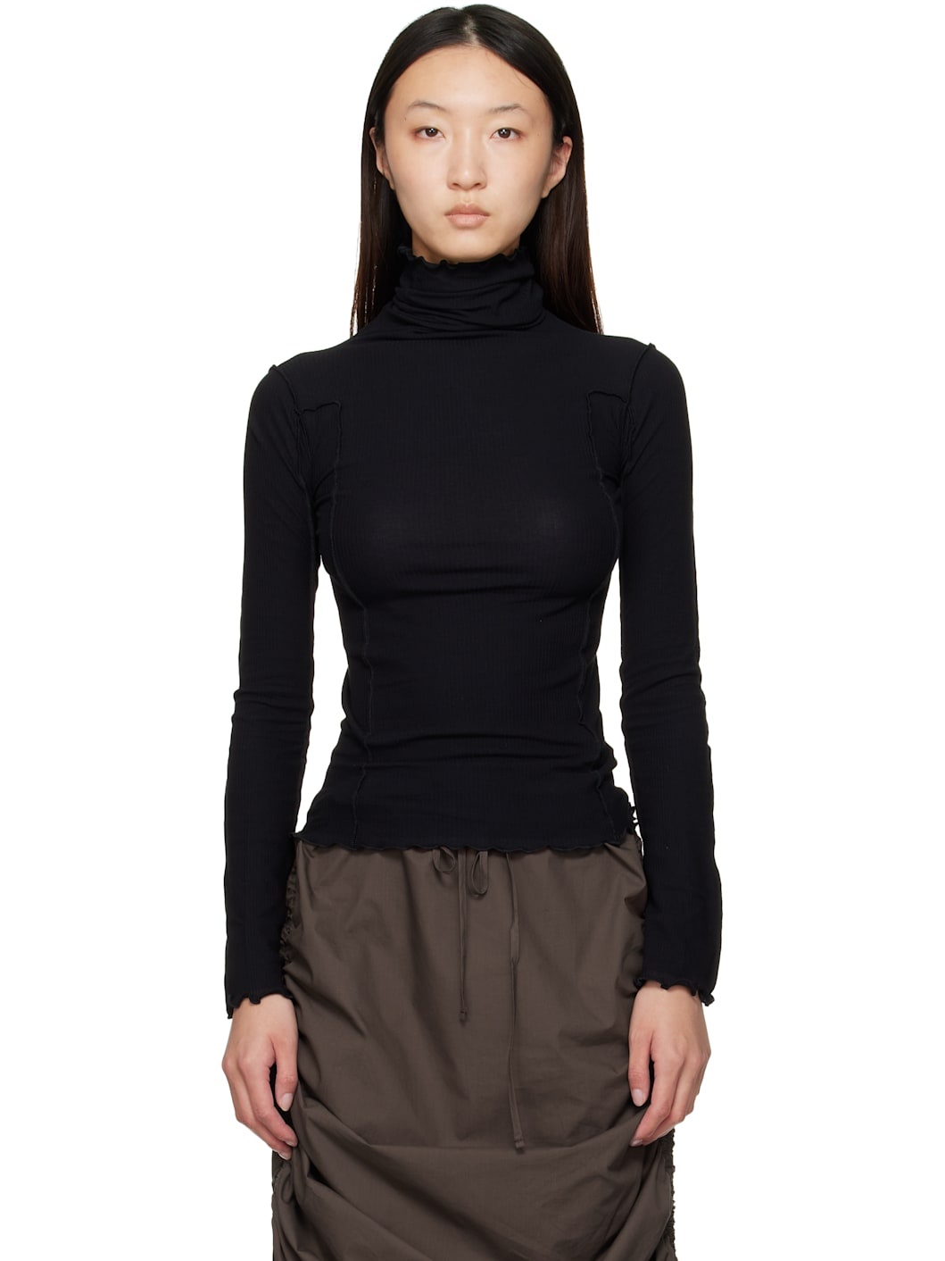 Black Omato Turtleneck - 1