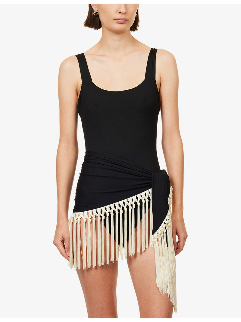 Taller Marmo Lido Fringed Swimsuit And Cover-Up Set outlook