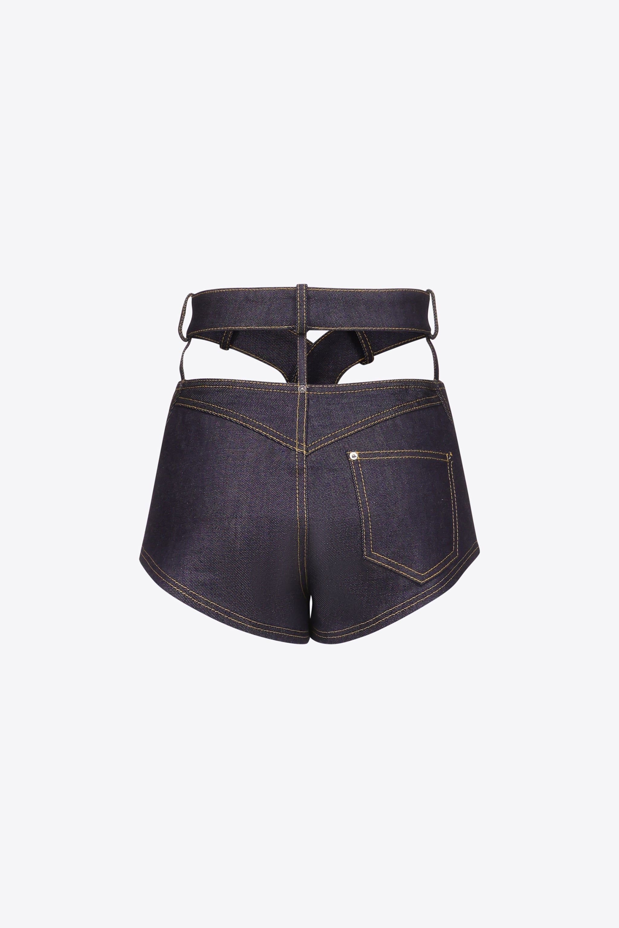 RAW DENIM BUTTERFLY HOT SHORT - 2