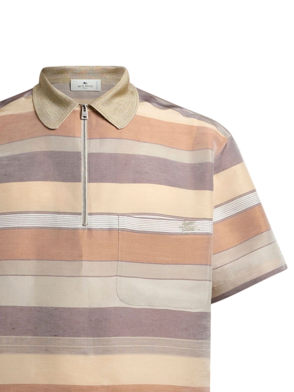striped polo shirt - 2