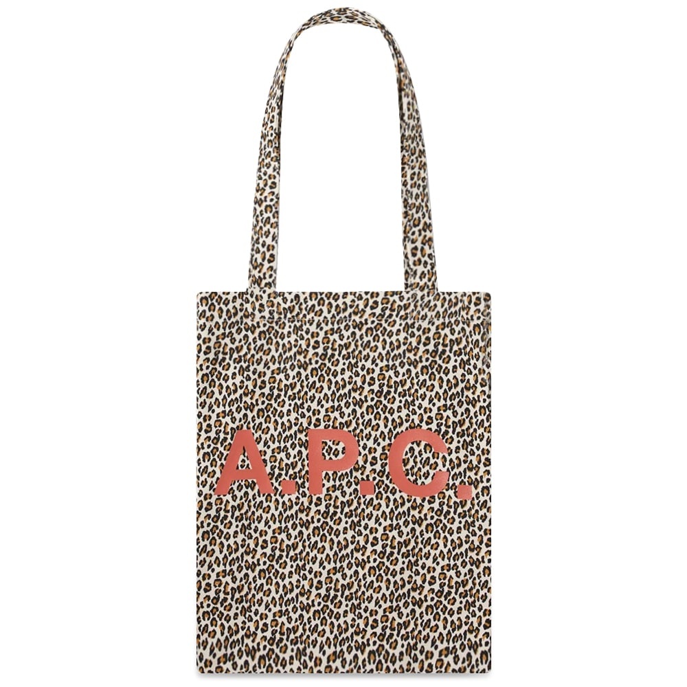 A.P.C Lou Leopard Print Tote Bag - 1