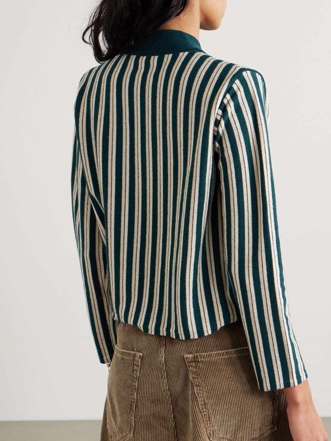 Hogan striped wool and cashmere-blend cardigan - 3