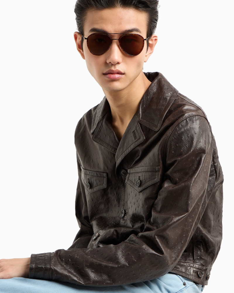 EMPORIO ARMANI MEN’S AVIATOR SUNGLASSES outlook