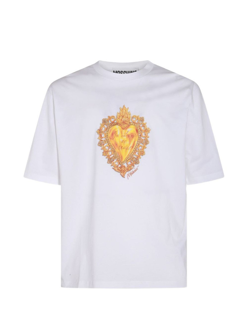 heart-print T-shirt 1