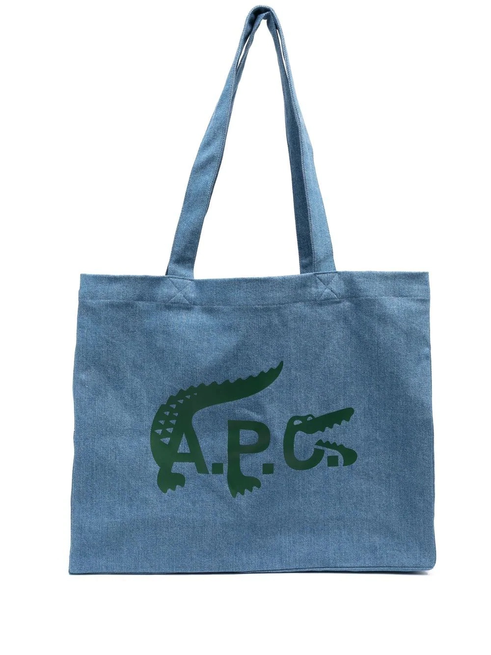 x A.P.C. logo-print tote bag - 1