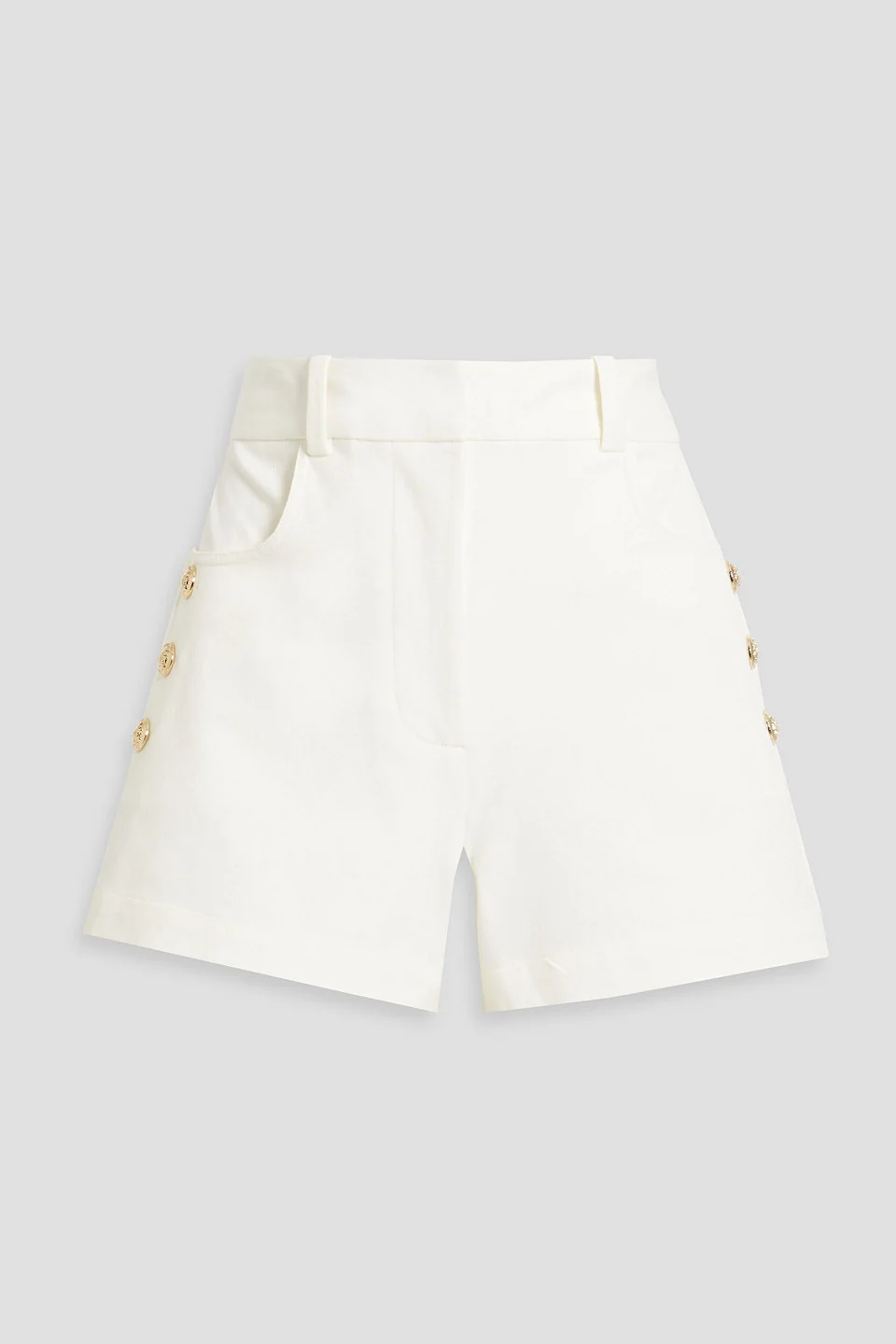 Elliot cotton-blend twill shorts - 1