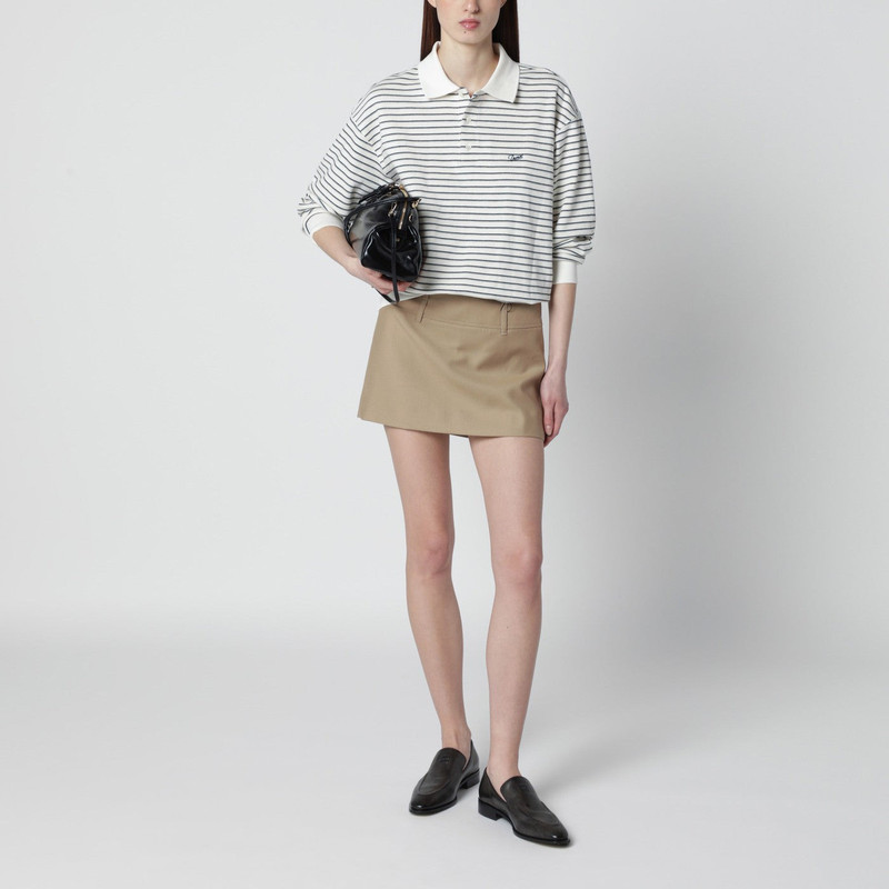 Dunst Beige mini skort outlook