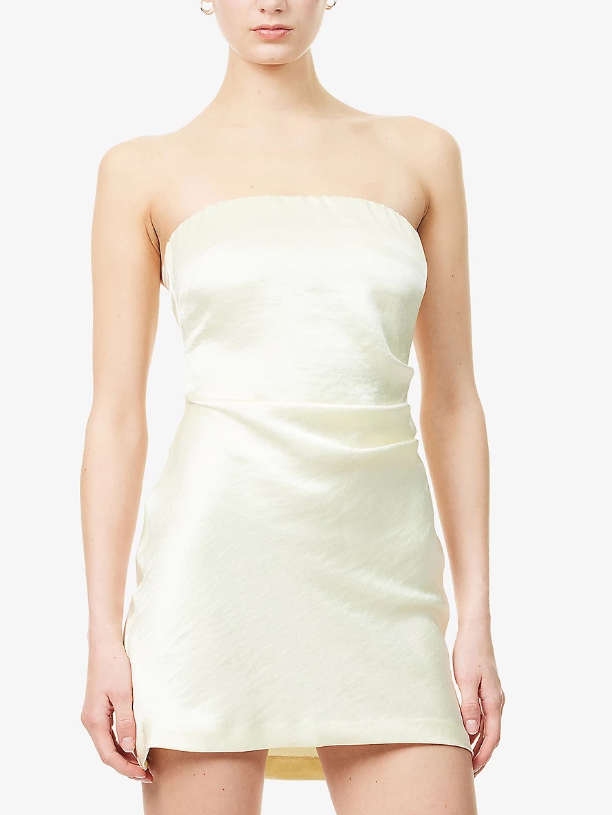 Symone strapless recycled polyester-blend mini dress - 3