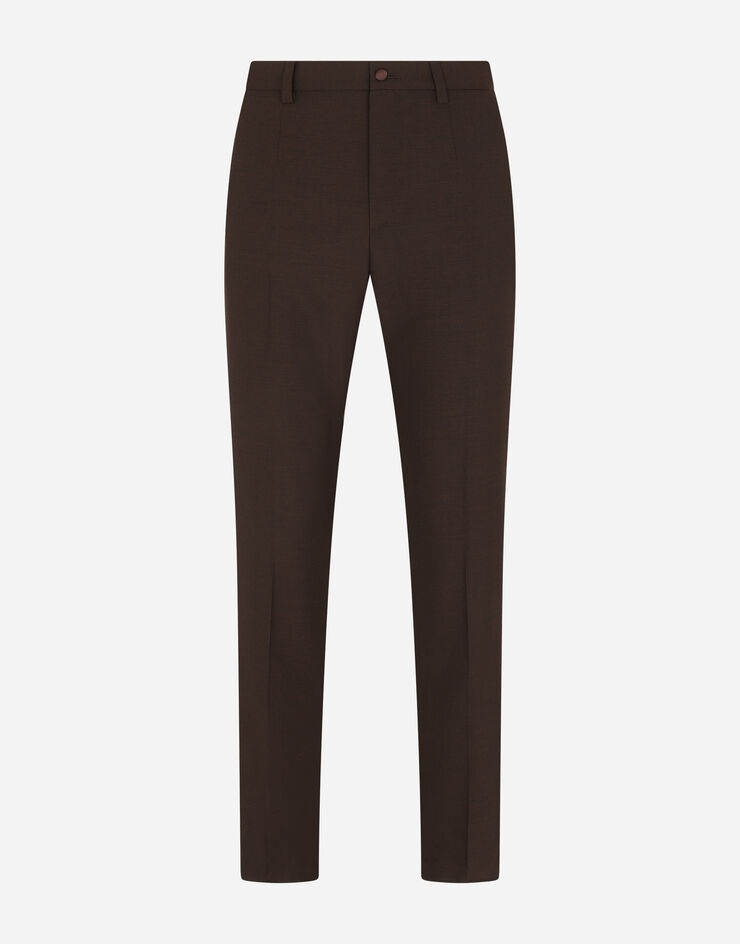 Stretch wool tuxedo pants - 3