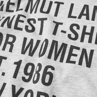 Helmut Lang Helmut Lang Text Print Logo Tee outlook