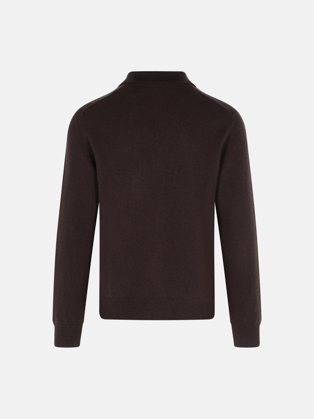BROWN CASHMERE SWEATER - 3